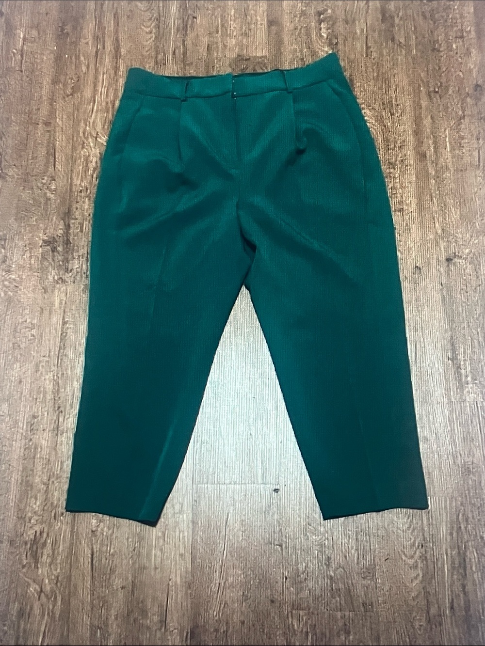 Women Tailored Green Pants